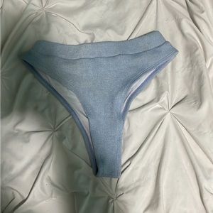Blue bikini bottoms